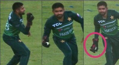 গ্লাভস পরে ফিল্ডিং করলেন বাবর, শাস্তি পেল পাকিস্তান