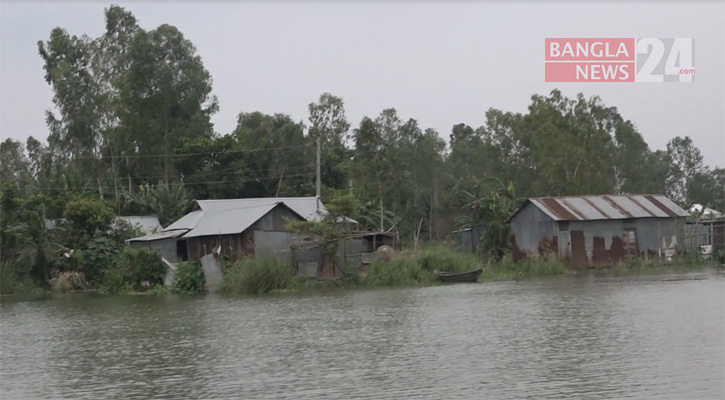 কাজিপুরে যমুনার পানি বিপৎসীমার ওপরে