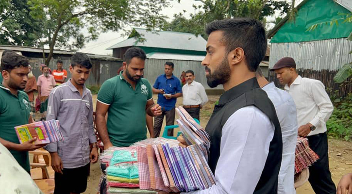 নেত্রকোনা ও কিশোরগঞ্জের বন্যার্তদের পাশে ফারাজ করিম চৌধুরী 