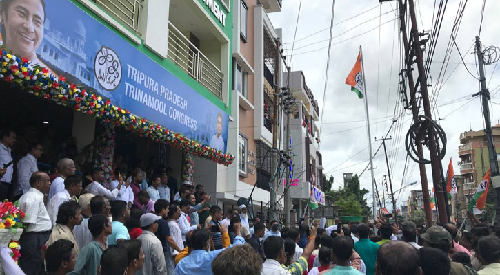 আগরতলায় দলীয় কার্যালয় চালু তৃণমূল কংগ্রেসের