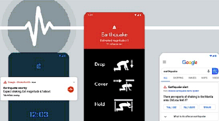 বাংলাদেশে ভূমিকম্পের সময় সতর্ক করবে গুগল