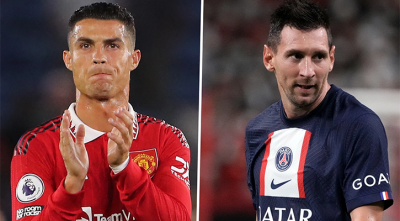 নন-পেনাল্টি গোলে রোনালদোকে ছাড়িয়ে গেলেন মেসি