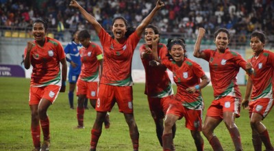 নেপালের জালে দুই গোল দিয়ে বিরতিতে বাংলাদেশ