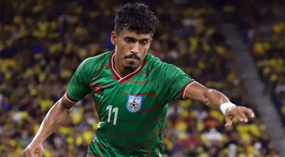 কম্বোডিয়ার বিপক্ষে প্রথমার্ধে রাকিবের গোলে এগিয়ে বাংলাদেশ