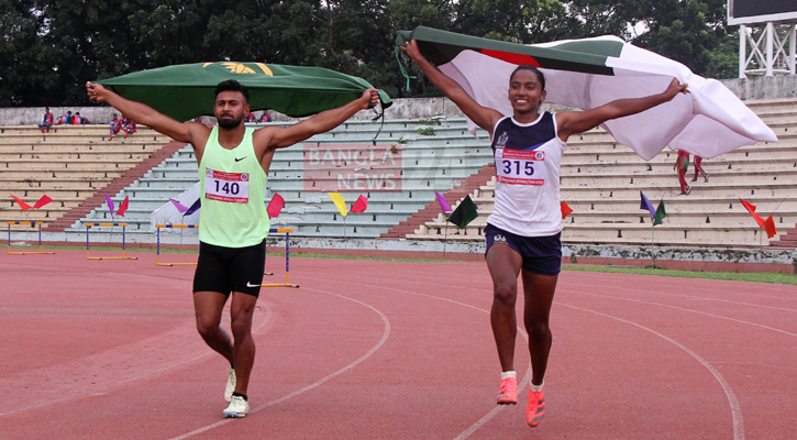 রেকর্ড গড়ে দ্রুততম মানব ইমরানুর, মানবী শিরিন