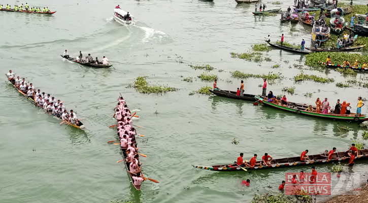 কাপ্তাই হ্রদে শেখ রাসেল স্মৃতি নৌকাবাইচ