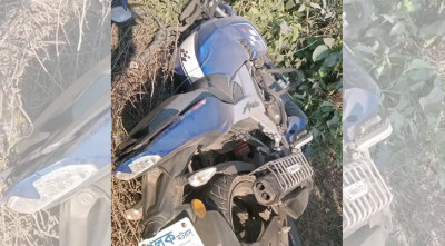 কুকুরকে ধাক্কা দিয়ে ছিটকে পড়ল বাইক, দুই আরোহী নিহত