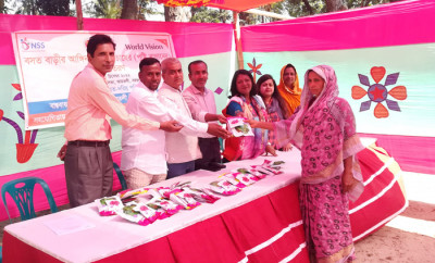 আমতলীতে ৭৫০ পরিবারের মধ্যে সবজি-বীজ বিতরণ