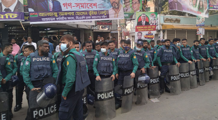 নয়াপল্টনে নিরাপত্তা জোরদার