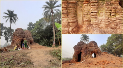 জঙ্গলে ঢাকা ছিল মসজিদটি  