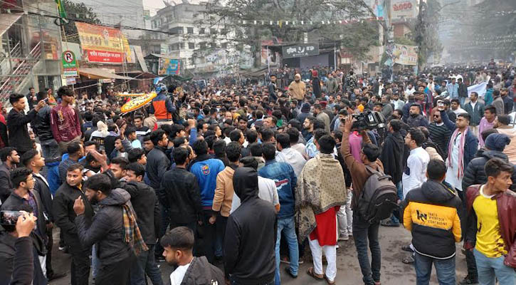 বগুড়ায় ছাত্রলীগের দুই পক্ষে হাতাহাতি-ধাওয়া