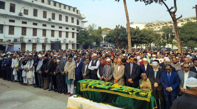 সুপ্রিম কোর্টে খন্দকার মাহবুব হোসেনের জানাজা সম্পন্ন