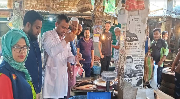 ফরিদপুরে নিত্যপণ্যের বাজারে বিএসটিআইর অভিযান