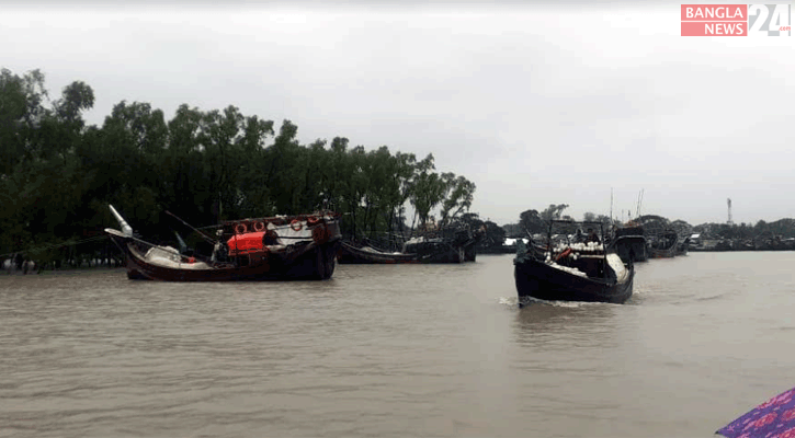 বাড়ছে বিষখালী নদীর পানি, ভাঙন অব্যাহত