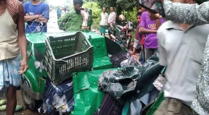 মানিকছড়িতে কার্ভাডভ্যান-সিএনজি সংঘর্ষে নিহত ২