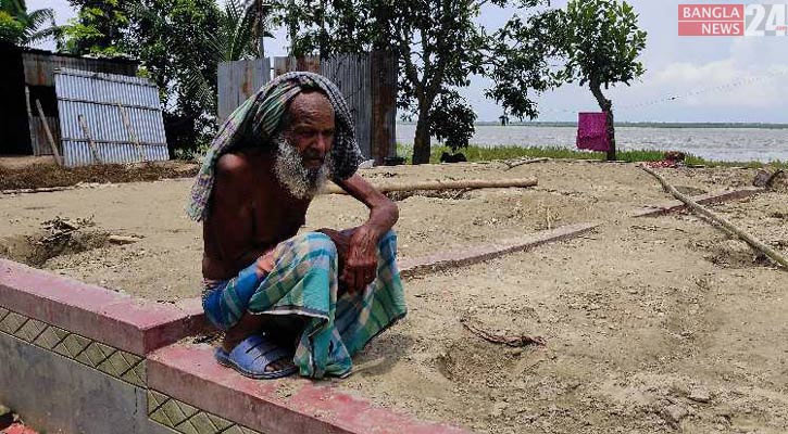 ফরিদপুরে পদ্মার ভাঙনে গৃহহারা শতাধিক পরিবার