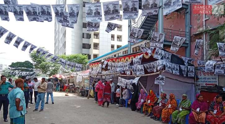 ভাসানটেকে ৪ ঘণ্টায় সর্বোচ্চ ১৬ শতাংশ ভোট