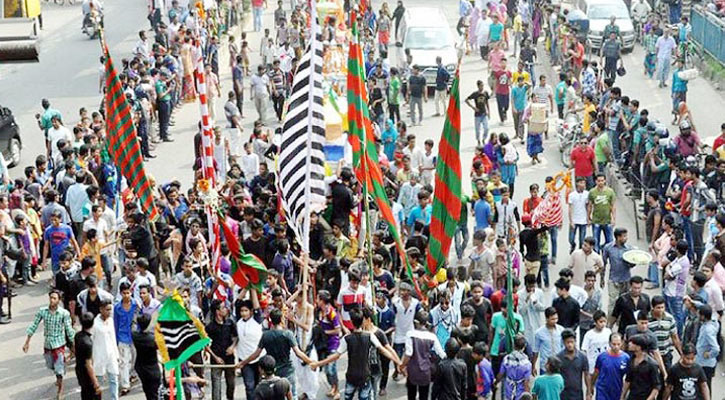 তাজিয়া মিছিলে ছুরি-কাঁচি-বর্শা-বল্লম-তরবারি নিষিদ্ধ