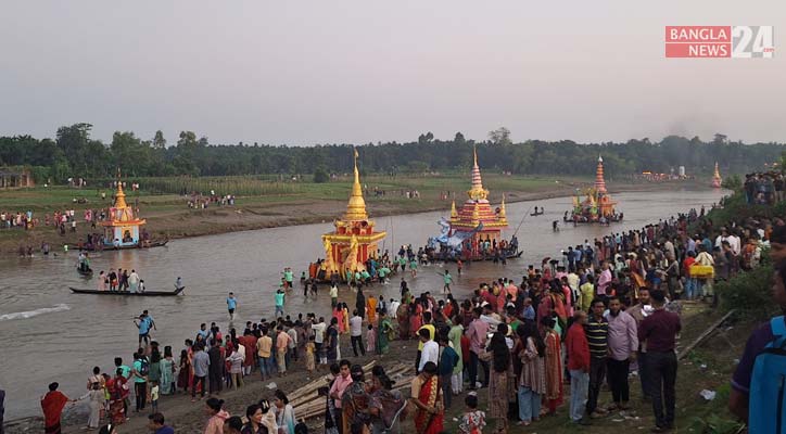 বাঁকখালী নদীতে ‘কল্প জাহাজ ভাসা’ উৎসব, সম্প্রীতির মিলনমেলা