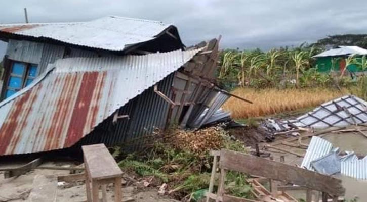 ঘূর্ণিঝড় মিধিলি: নোয়াখালী উপকূলীয় অঞ্চলে ২ শতাধিক ঘর বিধ্বস্ত 