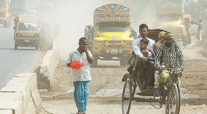 বায়ুদূষণের শীর্ষে ঢাকা, দ্বিতীয় দিল্লি