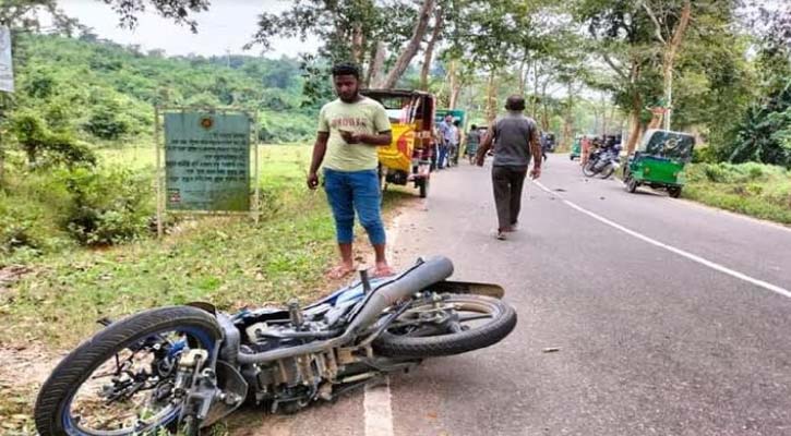 কমলগঞ্জে সড়ক দুর্ঘটনায় মোটরসাইকেল আরোহী নিহত