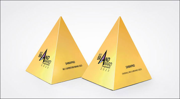 টানা সাতবার সেরা ব্র্যান্ড অ্যাওয়ার্ড পেল ‘স্বপ্ন’