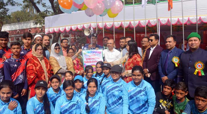 খুলনায় শীতকালীন জেলা পর্যায়ের ক্রীড়া প্রতিযোগিতার উদ্বোধন 