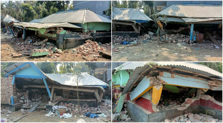 তিন ঘণ্টার তাণ্ডবে বাড়িঘর ধুলায় মিশিয়ে দিল প্রতিপক্ষের লোকজন!