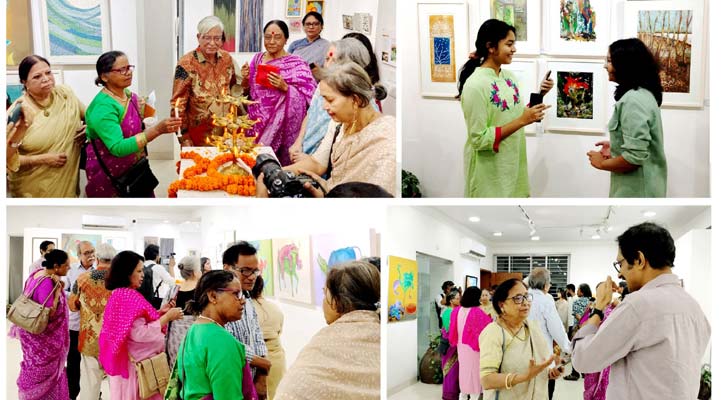 সতীর্থ শিল্পকর্ম প্রদর্শনী চলছে সফিউদ্দীন শিল্পালয়ে
