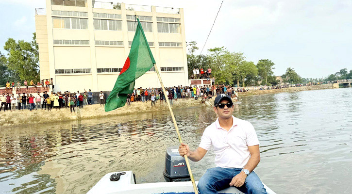 চুনারুঘাটে প্রাণ পেল ‘মরা’ নদী, এলাকাবাসীর উচ্ছ্বাস