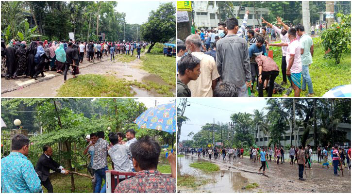 লক্ষ্মীপুরে আন্দোলনকারীদের সঙ্গে আ.লীগের সংঘর্ষ, গুলিবর্ষণ