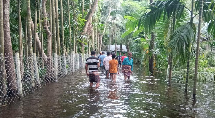 বন্যায় দূষিত পানিতে বাড়ছে রোগবালাই