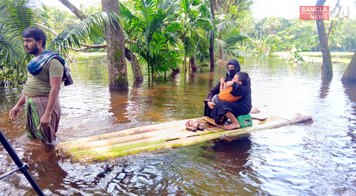 স্বাস্থ্য ঝুঁকিতে লক্ষ্মীপুরের বন্যার্ত শিশুরা