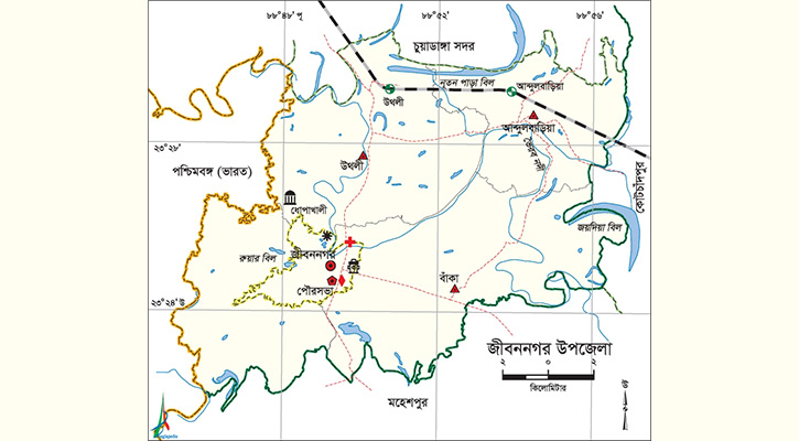 জীবননগরে সড়কে গাছ ফেলে ডাকাতি