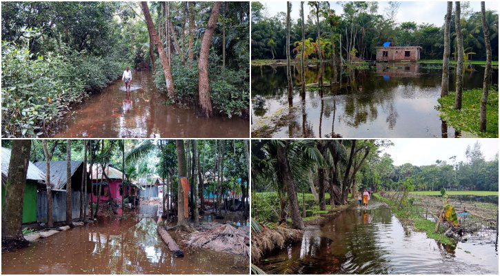 লক্ষ্মীপুরে বন্যা: এখনও পানিবন্দি আড়াই লাখ মানুষ 