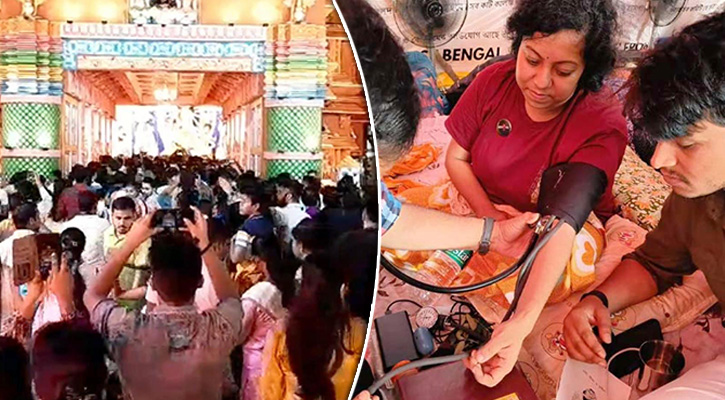 দুর্গোৎসবের মধ্যেই ৭  চিকিৎসকের অনশন