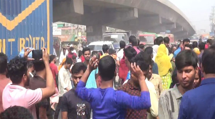 গাজীপুরে ঢাকা-ময়মনসিংহ মহাসড়কে যান চলাচল স্বাভাবিক