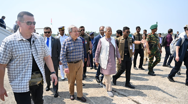 প্রধান উপদেষ্টার সঙ্গে কক্সবাজারে জাতিসংঘ মহাসচিব