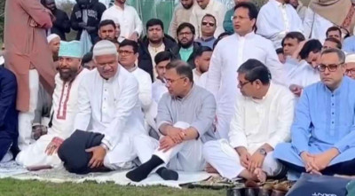 লন্ডনের কিংসমেডাও মাঠে ঈদের নামাজ পড়লেন তারেক রহমান