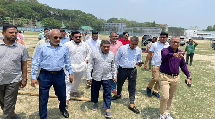 তারুণ্যের সমাবেশস্থল পরিদর্শনে বিএনপির কেন্দ্রীয় নেতারা