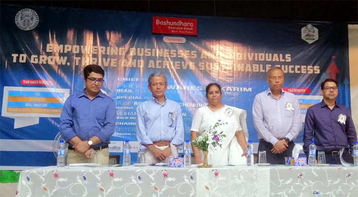 বসুন্ধরা এক্সারসাইজ বুক ও মোনালিসার সহযোগিতায় আন্তঃকলেজ ব্যবসা উৎসব