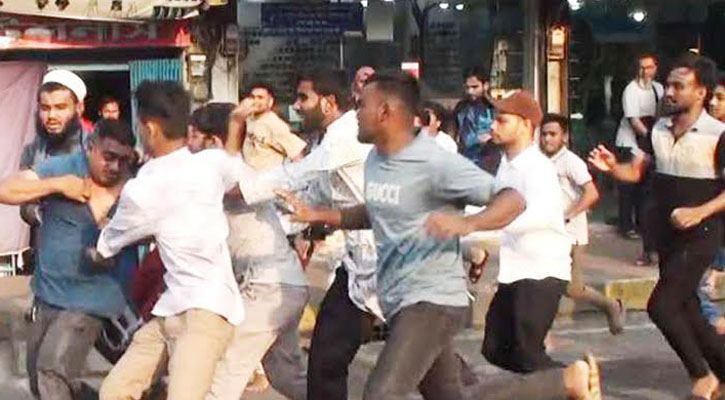 সিলেটে আন্দোলন চলাকালে নিষিদ্ধ ছাত্রলীগ কর্মীকে গণপিটুনি