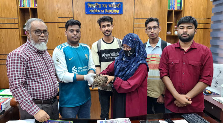 বগুড়ায় অসুস্থ ভুবন চিল উদ্ধার