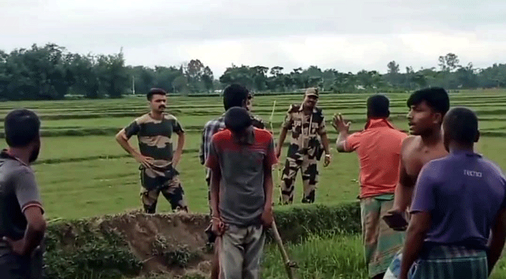 পাটগ্রাম সীমান্তে পুশ ইনের চেষ্টা, এলাকাবাসীর প্রতিরোধে পিছু হটলো বিএসএফ