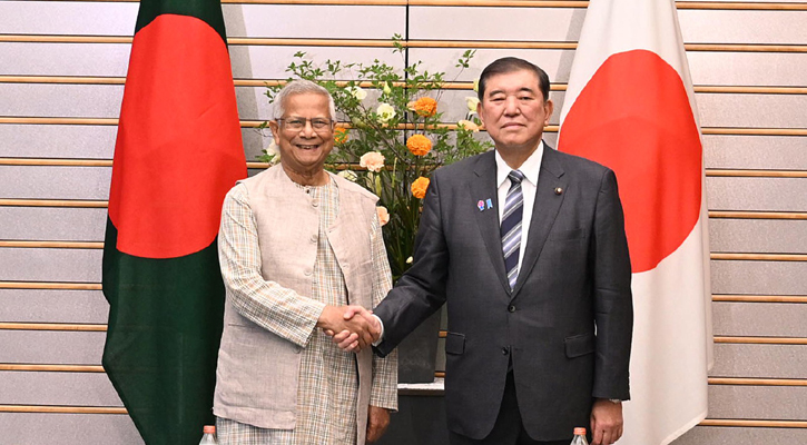 জাপানের প্রধানমন্ত্রীর সঙ্গে বৈঠকে প্রধান উপদেষ্টা