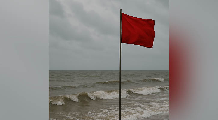 সমুদ্রবন্দরে তিন নম্বর সতর্কতা সংকেত