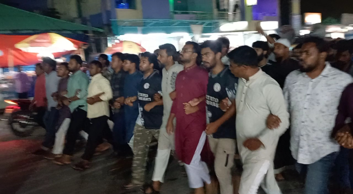 জুলাই যোদ্ধাদের ওপর হামলার প্রতিবাদে পঞ্চগড়ে বিক্ষোভ 