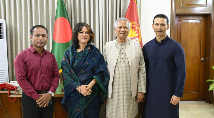 প্রধান উপদেষ্টার সঙ্গে সোহেল তাজ-শারমিন আহমদের সাক্ষাৎ