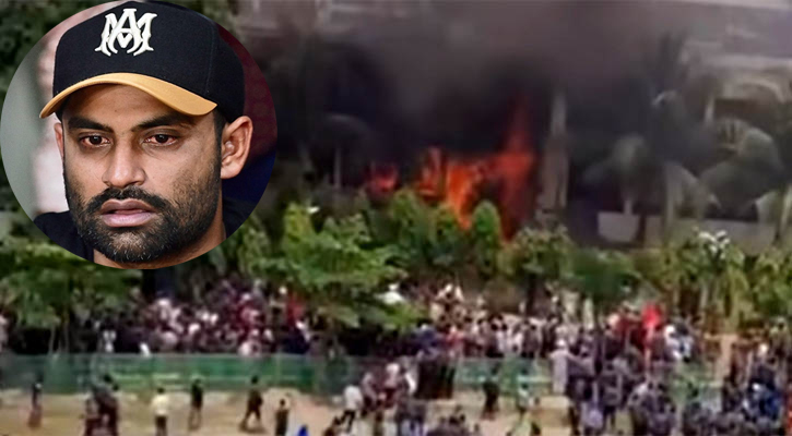 ‘হৃদয় ভেঙে যাচ্ছে’—উত্তরায় বিমান বিধ্বস্তের ঘটনায় তামিমের শোক 